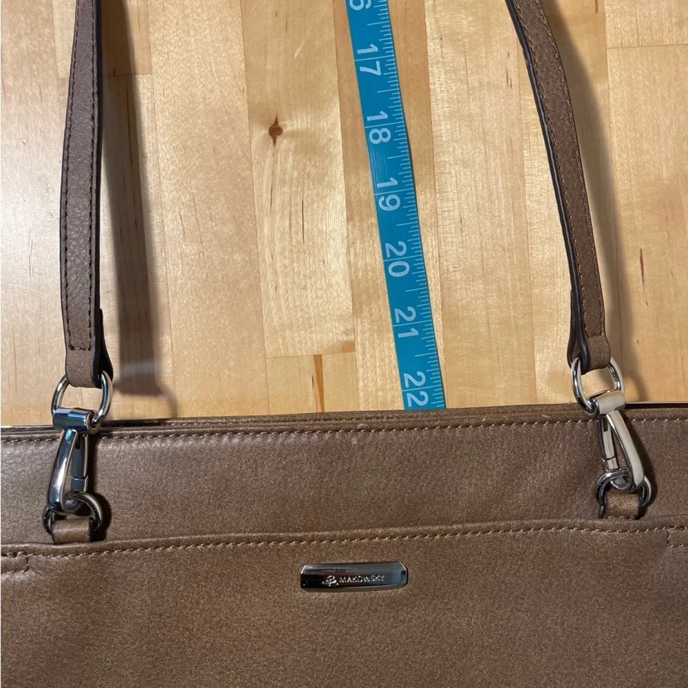 B. Makowsky iPad Leather Folder with straps